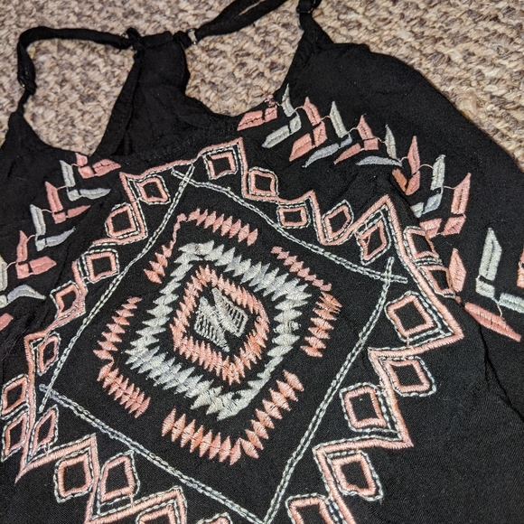 Fringe Shein Black Tank Top - Picture 2 of 4